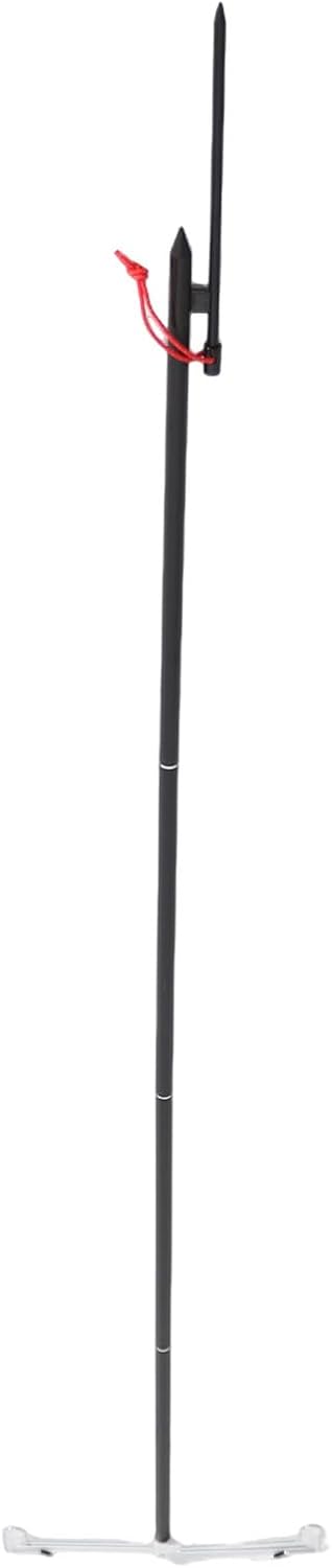 Camping Lantern Stand Pole, Lightweight Adjustable Height Aluminium Alloy, Collapsible, Telescopic Lantern Camping Light Pole Stand with Ladderless Hanging - Durable Rustproof,