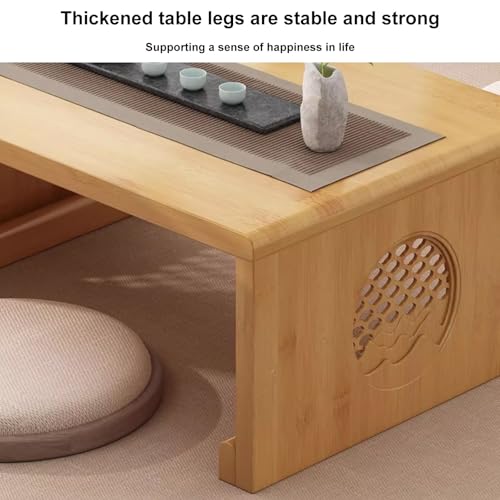 Table basse pliante bambou : la solution gain de place salon