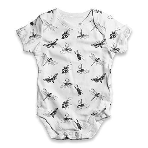 Image of TWISTED ENVY Baby Bodysuits Insects Illustration