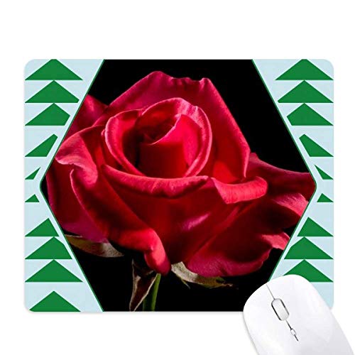 Tapis de souris pin vert et roses tapis caoutchouc antidérapant