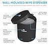 Wipex Gym Wipes Bundle: (1) Black Wall-Mounted Wipe Dispenser - Durable Stainless Steel, (4) 800ct Sanitizing Gym Wipes Refill Roll for Equipment Use in School, Office, Gym, and Public Venues #1