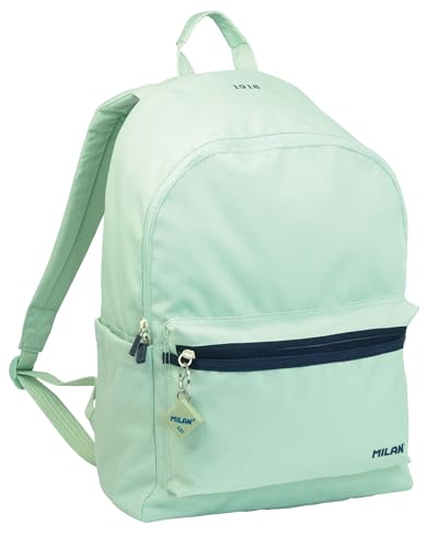 Mochila escolar 2 cremalleras  22L  serie 1918. verde MILAN