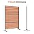 Modern Shade 6 x4 ft Louvered Wood Privacy Fence Panel Adjustable Screen with Louverd Slats, FSC Certified Natural Cedar, Freestanding or Mounted Outdoor Privacy Fence for Deck Privacy Screen