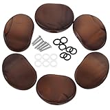 RUNROTOO 6個 ギターペグボタン 取り付け簡単 耐久性プラスチック製 電気 アコースティックギター用ハンドル交換用アクセサリー