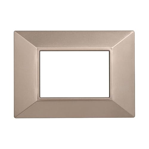 Placche Piramide Colori Assortiti Compatibili Serie Axolute 3-4-6 Moduli Ettroit (3 Moduli, Bronzo)