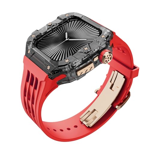 Apple Watch Series 10 46mm�p�o���h�t���N���A�Ŋ��ȃP�[�X�A�N���X�^�������~���^���[�J�o�[�o���p�[�^�N�e�B�J���AiWatch S10 46mm�p�����Y�X�g���b�v�V���R���X�g���b�vMod�L�b�g(Btr-r-rg)