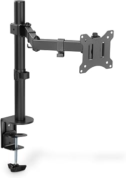 Dıgıtus Monitör Tutucu - Masa Kelepçesi - 1 Monitör - 32 İnçe Kadar - 8 Kg'A Kadar - Vesa 75X75, 100X100 - Siyah, Da-90399