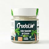 CRUDOLIO - Olio Di Cocco Vergine Bio 200ml. | Spremuto a freddo | Crudo, puro e 100% naturale | Keto | Vegan | MCT