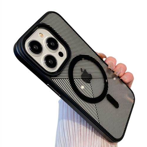 Cadre en métal pour iPhone 14 Pro et coque transparente antichoc PC dur