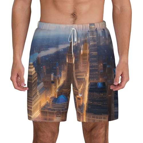 Bañador para hombre con estampado City Picture Night