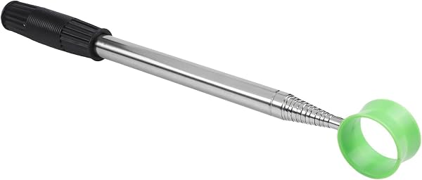 Récupérateur de balles de golf télescopique en acier inoxydable, longueur extensible de 2,7 m et 3,7 m, coupelle de ramassage sécurisée double face, poignée antidérapante pour les obstacles d'eau - 5