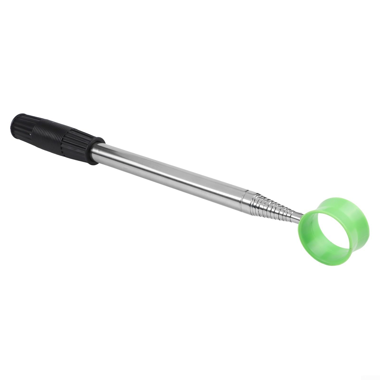Récupérateur de balles de golf télescopique en acier inoxydable, longueur extensible de 2,7 m et 3,7 m, ramassage double face sécurisé, poignée antidérapante pour les dangers liés à l'eau (bleu 3,7 m)