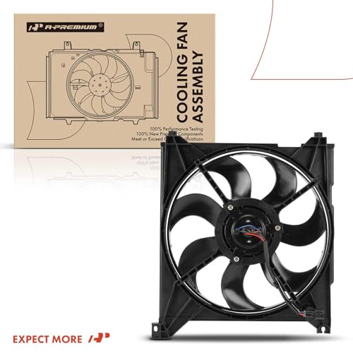 A-Premium Engine Radiator Cooling Fan Assembly Compatible with Select Hyundai & Kia Models - Sonata 1999-2005, XG300 2001, XG350 2002-2005, Optima 2001-2006, Magentis 2001-2006 - Replace# 253863D180 by A-Premium - Image 8