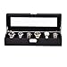 Produktbild Black Carbon Fiber Pattern Uhrenbox Display Aufbew Fiber De Carbone Uhrenbox Case 6 Display Aufbewahrungsbox Schwarz Armband Tablett Kunstleder abschließbar