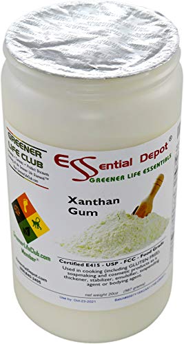 Xanthan Gum 20 Oz. Powder Usp Fcc Food Grade - Gluten Free Cooking - Safety Sealed Hdpe Container With Resealable Cap #TOP1
