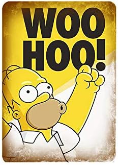 Amazon ソフィアブリキ看板 ホットムービー 漫画キャラクター シンプソンズ Woo Hoo サイン ビンテージガレージマンケーブ 壁装飾 レトロポスター バー パブ ブリキ看板 8 X 12インチ シンプソン アートフレーム ポスター オンライン通販