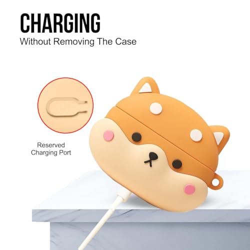 Image of Silicone Case Cover Compatible for OnePlus Nord Buds 3 | 3 Pro (Shiba, Lanyard)