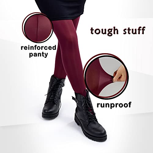 Image of Silky Toes Women's 60D Soft Opaque Tights 1-2 Pairs -Black White And Colored Stockings for Women