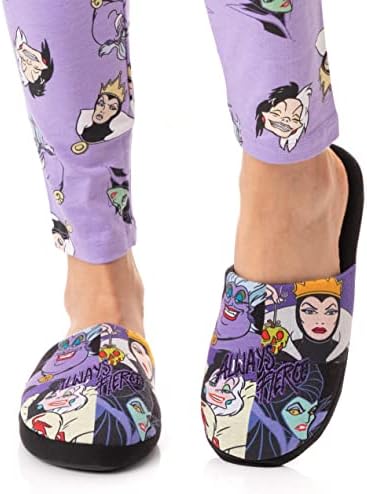 Disney Villains Slippers Womens Slip On Evil Ladies House Shoes 3-4 UK | Image 2