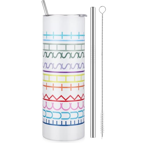 Vaso térmico blanco de acero inoxidable 20 oz miniatura 1