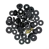 ZQFHSX Set di 58 guarnizioni per rubinetti con Viti in Ottone per la Riparazione di rubinetti da Cucina e Bagno, guarnizioni di Tenuta in Gomma a Lunga Durata, Kit di O-Ring Neri