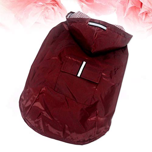POPETPOP Capa de chuva para cachorro Poncho com capuz impermeável jaqueta de chuva para cães pequeno