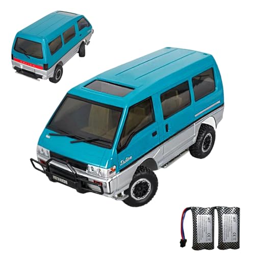 YUCT 1/12 Mitsubishi Delica L300 4WD RC Rock Crawler, 2.4GHz Remote Control Van, Two 1200mAh Batteries