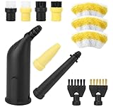 Zubehör für Kärcher Easyfix SC1 SC2 SC3 SC4, Handdüse Ersatzteile Set inkl Verlängerte Düse, Rundbürste, Fugenbürste, Mikrofaser-Tücher, Schaber für Kärcher Dampfreiniger
