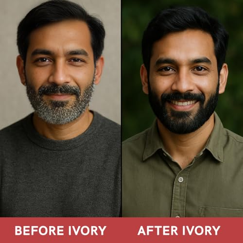 Image of Grey Beard Serum (55 mL) - Helps Restore Natural Black Beard Color & Reduces Greying | 100% Natural Serum for All Beard Types