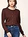 MBJ WSK781 Womens Keep It Classic Crew Neck Cardigan L Brown
