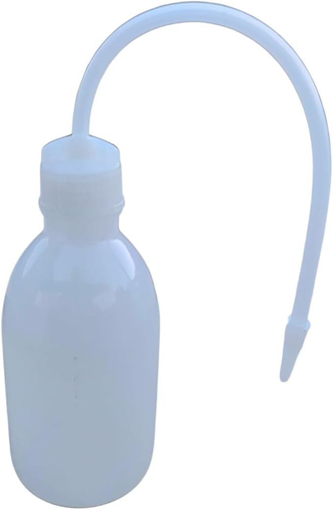 AANIJ® Wash Bottle 250ml Euro design Pack of 1 with Polypropylene flexible delivery tube, screw and tube cap for Controlled Flow Ideal for Science Labs, Cleaning, and Industrial Use