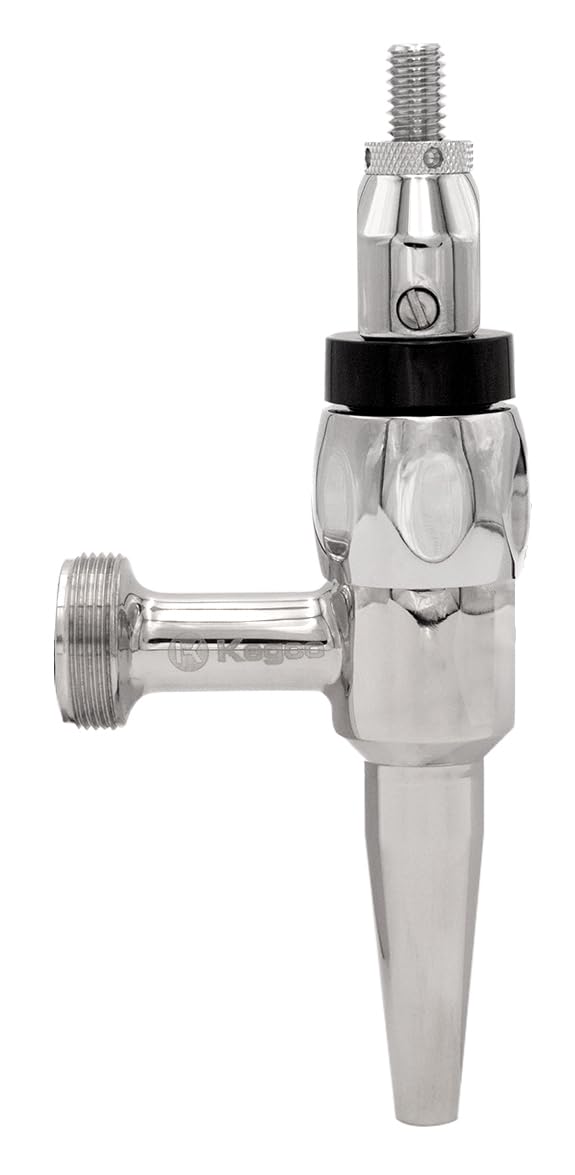 Kegco GSF-C - Grifo de cerveza Stout, acero inoxidable, cromado