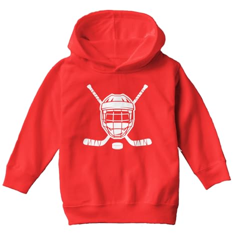 Hockey Helmet With Sticks - Toddler/Youth Fleece Hoodie2
