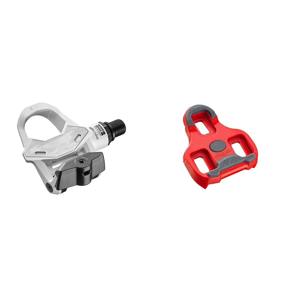 LOOKKeo 2 Max Pedal, White & Cycle - KEO Grip Cycling Cleats with Memory Positioner Function