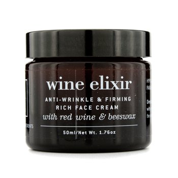 Wine Elixir - Crema facial rica antiarrugas y reafirmante, 50 ml