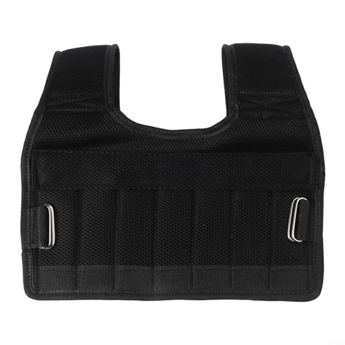 Gilet lesté de course et de fitness avec maille respirante, fentes réglables en acier pour un poids personnalisé, larges bretelles confortables (A) – vue 4
