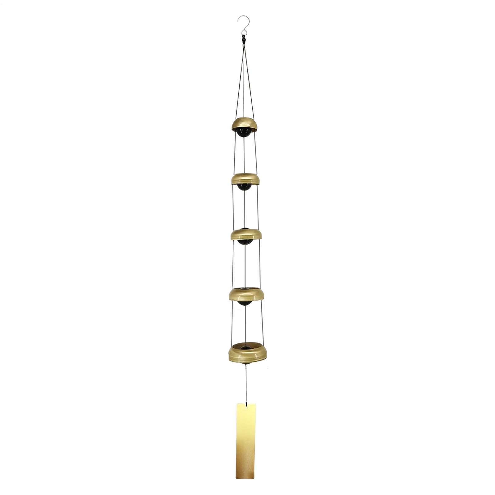Campanelli a per esterni | Decorazione per la casa da 36 pollici con 5 campane Dimensioni della confezione: circa 21,5 x 9 x 5,5 cm. - Wind Catcher - per giardino, patio, , cortile, casa