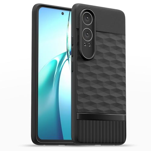 Image of Pikkme Back Cover for OnePlus Nord Ce 4 Lite 5G Camera Protection 3D Hexa Cube Design Silicone Protective Bumper Case (Black)