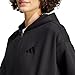 adidas Womens All SZN Fleece Full Zip Hoodie Black X-Large