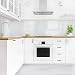 Bilderwelten Revestimiento Pared Cocina Mosaic Tile Marble Look Bianco Carrara 80x50cm Smart