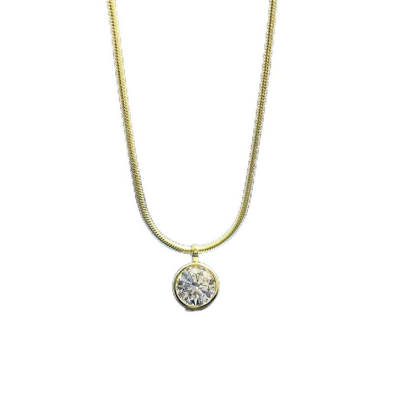 Collier de mariage en argent sterling 925 et diamant, sublimez vos tenues de soirée et cérémonies