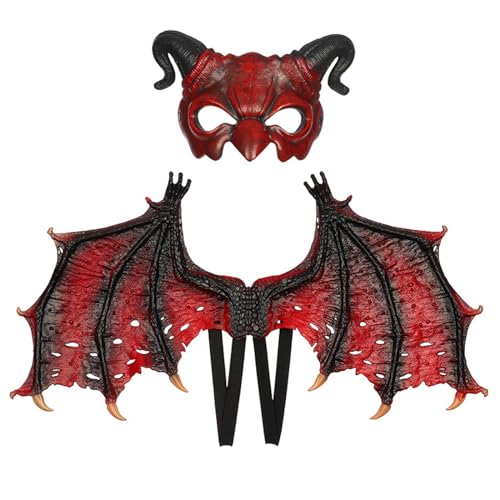 Ensemble cosplay d aile de dragon adulte pour fête d Halloween