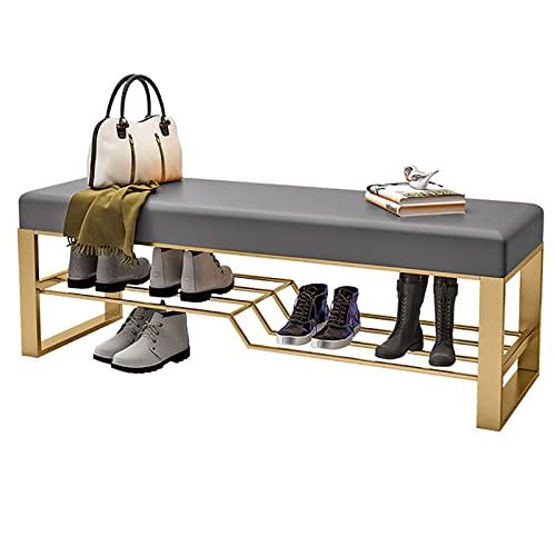 Banc de rangement de luxe pour chaussures ottoman rembourré
