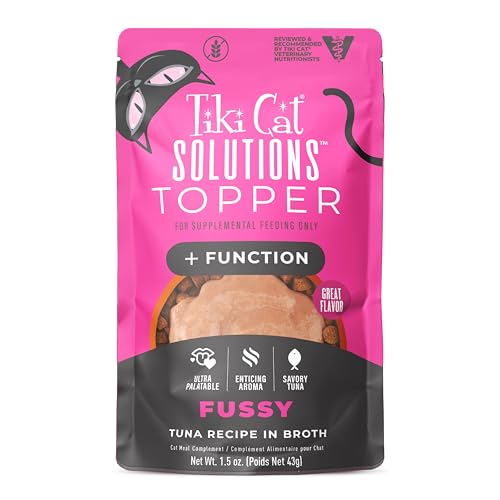 Tiki Cat Solutions Topper, Fussy, Tuna Recipe in Broth, 1.5
