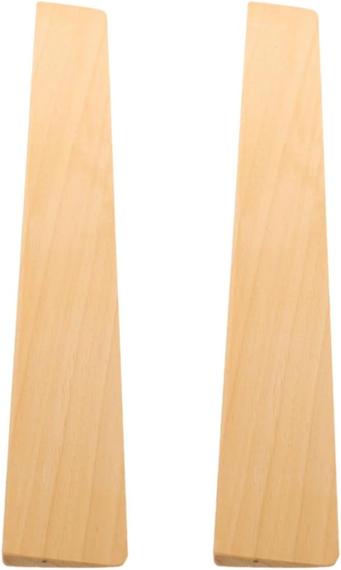 2pcs Solid Wood Threshold Ramp for Wheelchair and Vacuum Robot, 50x5x1cm Door Slope Pads for Home Steps, Portable Mobility Access Aid for Scooters and Walkers