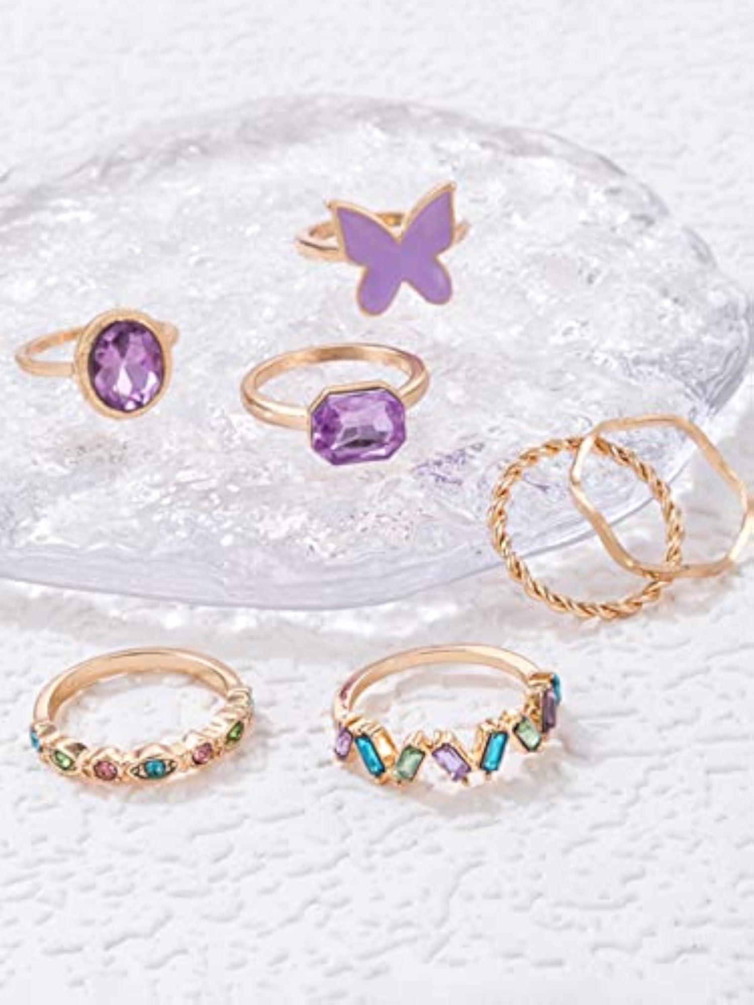 Plated Style Finger Rings