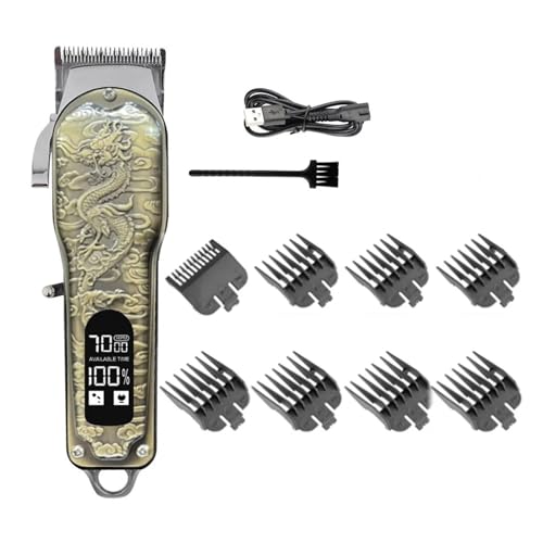 Professional Hair Clipper USB Rechargeable Digital Display Hair Trimmer New