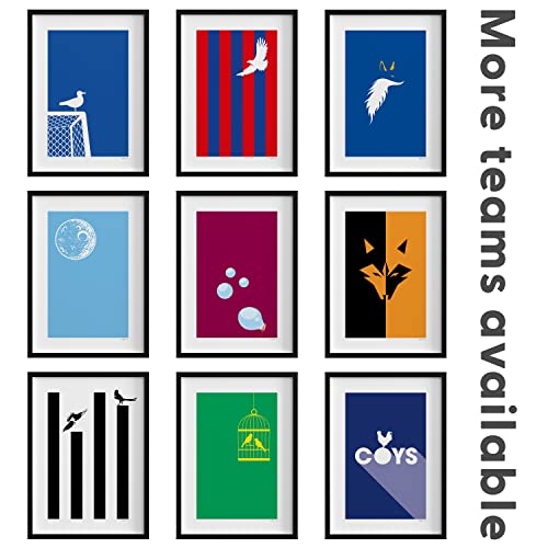 walltonic - Bristol City FC Football Club 'The Robins' Minimalist Wall Art Print Poster Gift - Unframed - Size A3 - Image 5