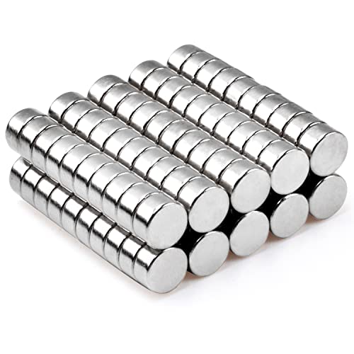 Image of MIN CI 100Pcs Super Strong Neodymium Disc Magnets 6mm x 3mm, Small Tiny Magnet for Dry Erase Board Whiteboard Office Fridge Crafts, Mini Round Rare Earth Magnets for DIY Building Scientific Models