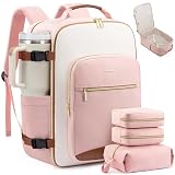 LOVEVOOK - Mochila de viaje para mujer, 17.3 Inch-40L-4Pcs